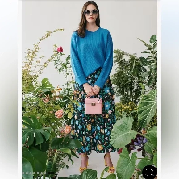 New KATE SPADE Floral Garden Cloqué Skirt 🌸 Sz Small NWT
